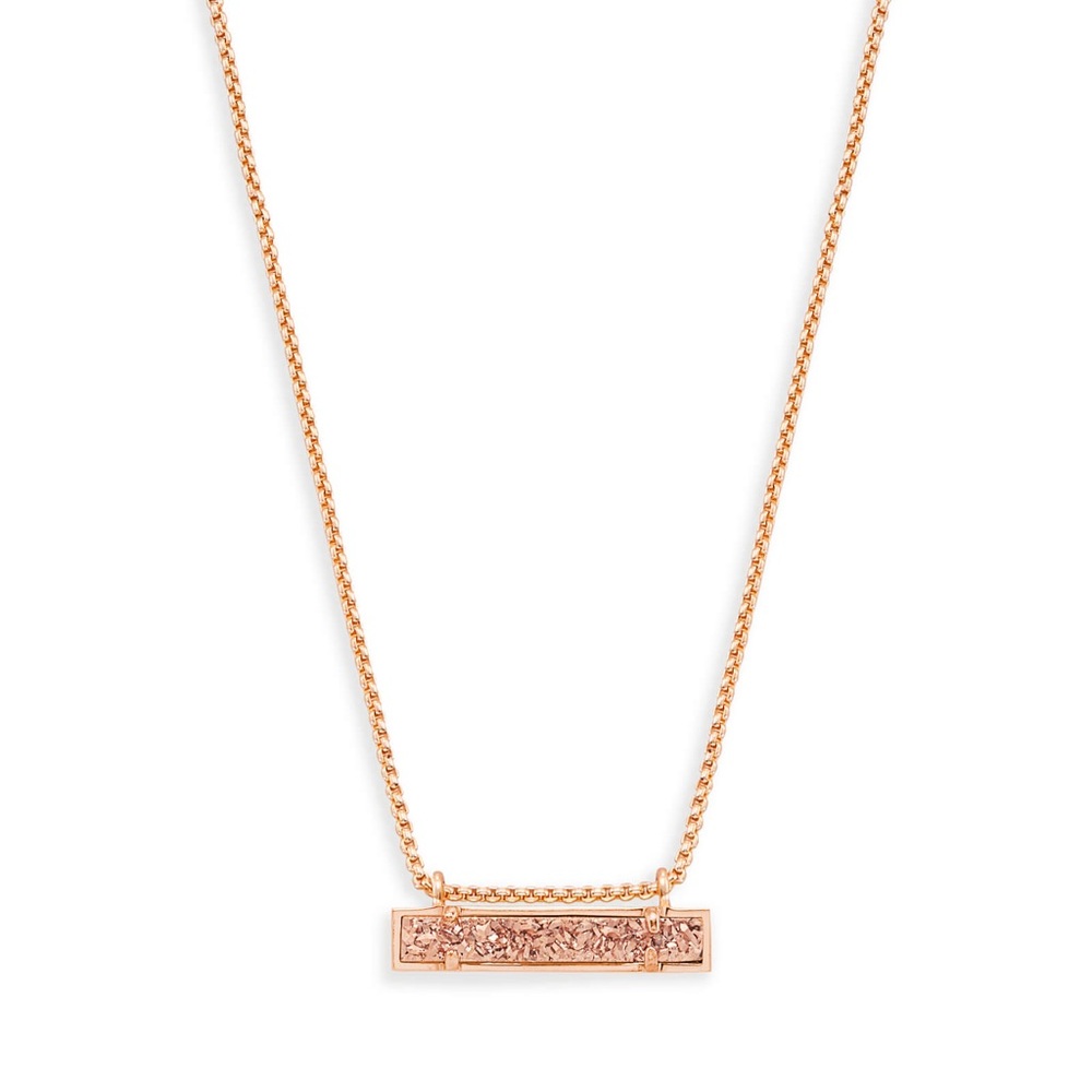 NWOT Kendra Scott Leanor Bar Necklace (rose gold)